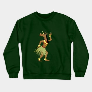 Hawaiian Hula Unicorn Crewneck Sweatshirt